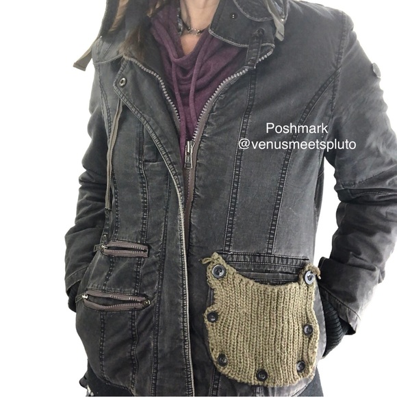 Buckle Jackets & Blazers - Buckle BKE Hooded Utility Jacket Size L Cargo Insulated Casual Olive Green/Grey